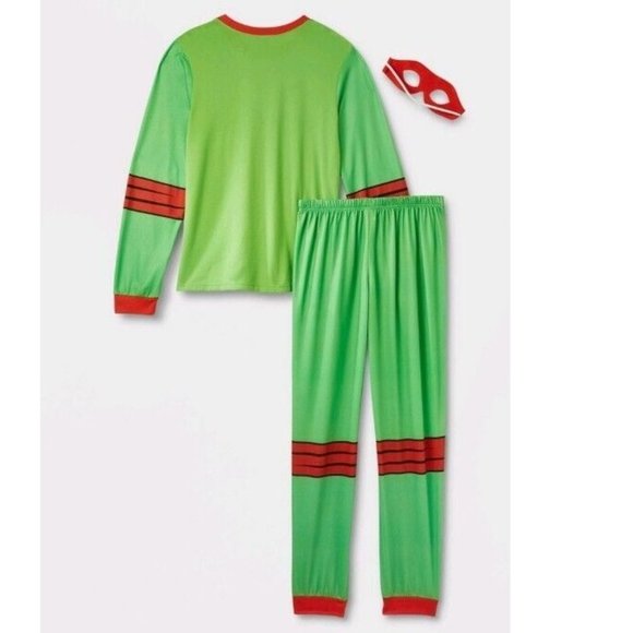 Adult Teenage Mutant Ninja Turtles Pajamas RAPHAEL Size XS S Med Red Mask NWT - Picture 2 of 3